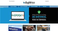 Desktop Screenshot of dupliriso.com