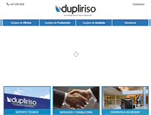 Tablet Screenshot of dupliriso.com